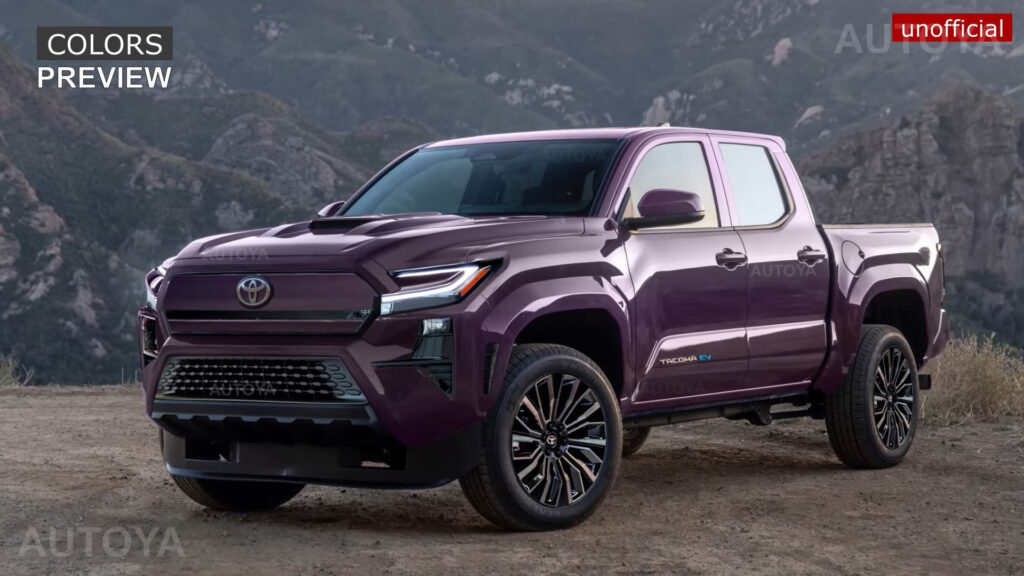 2026 Or 2027 Toyota Tacoma EV Springs To Life Across An Off Road Trail Of Imagination Land Autoevolution