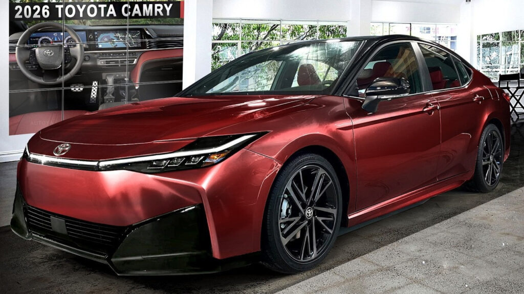 2026 Toyota Camry Facelift Surfaces In CGI Land Real Thing Probably Won t Look Like This Autoevolution