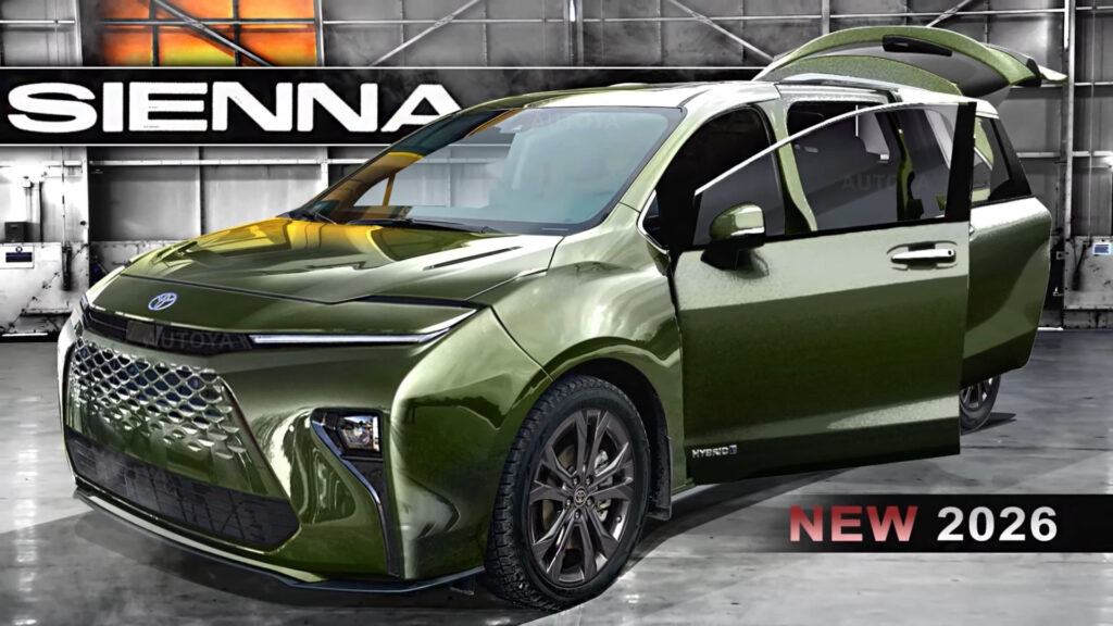 2026 Toyota Sienna Dreams Of A Full Digital Redesign For The Fourth Generation Minivan Autoevolution