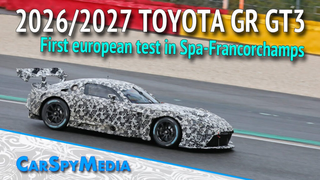 New 2026 2027 Toyota Lexus GR GT3 Race Car Prototype Starts First European Test In Spa Francorchamps YouTube