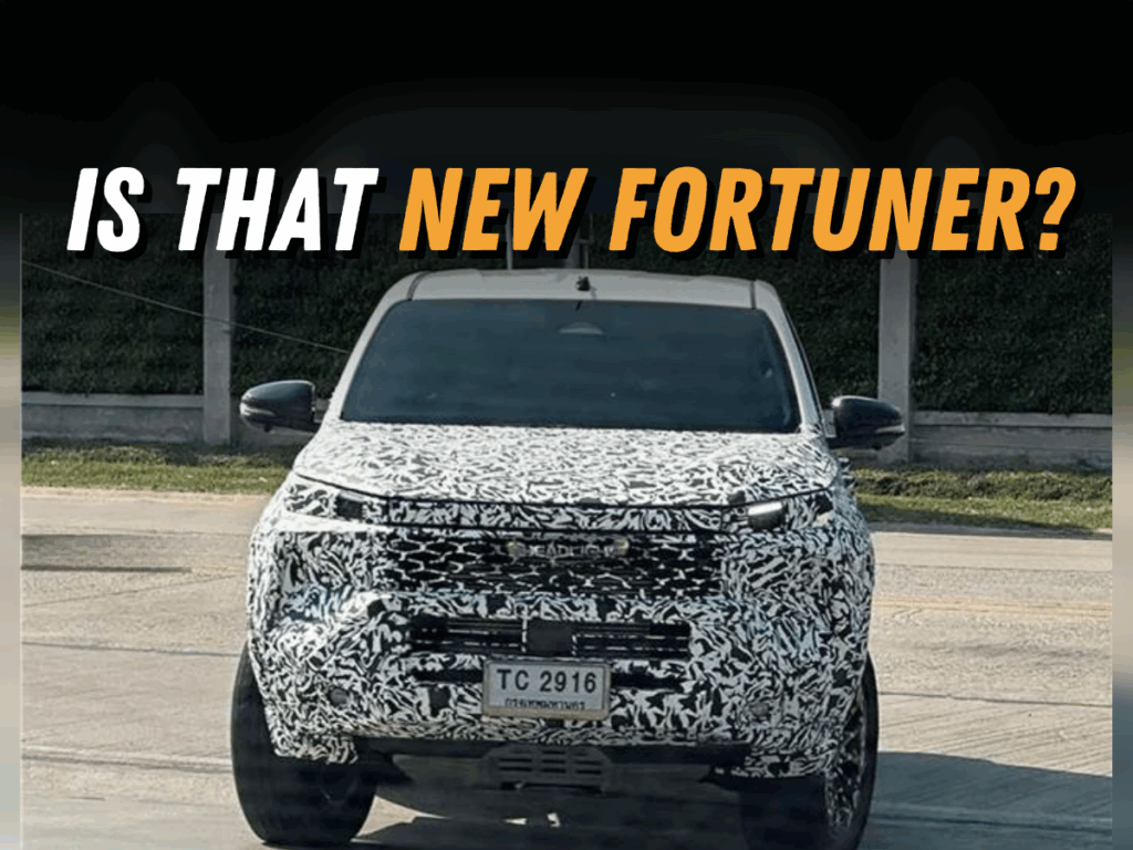 New Toyota Fortuner Spotted For The First Time MotorOctane