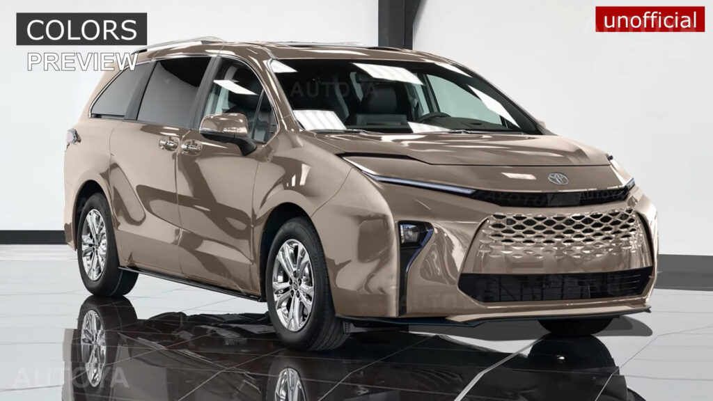 Refreshed 2026 Toyota Sienna Arrives Virtually With Fancy Looks And Ritzy Hues Inside Out Autoevolution