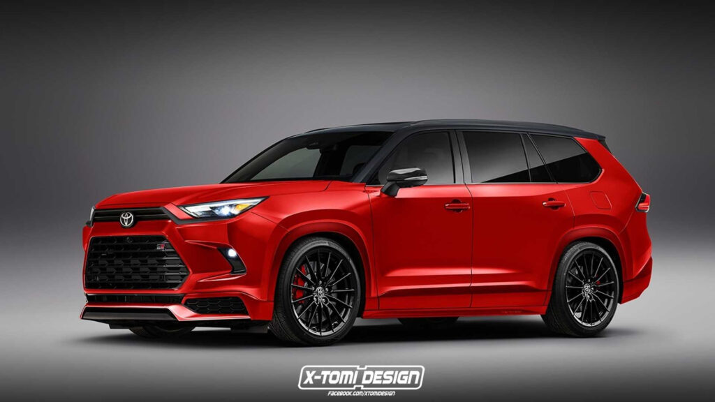Toyota GR Grand Highlander Rendering Proposes 