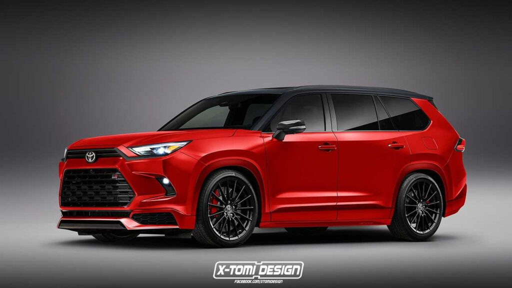 Toyota GR Grand Highlander Rendering Proposes Performance Three Row SUV